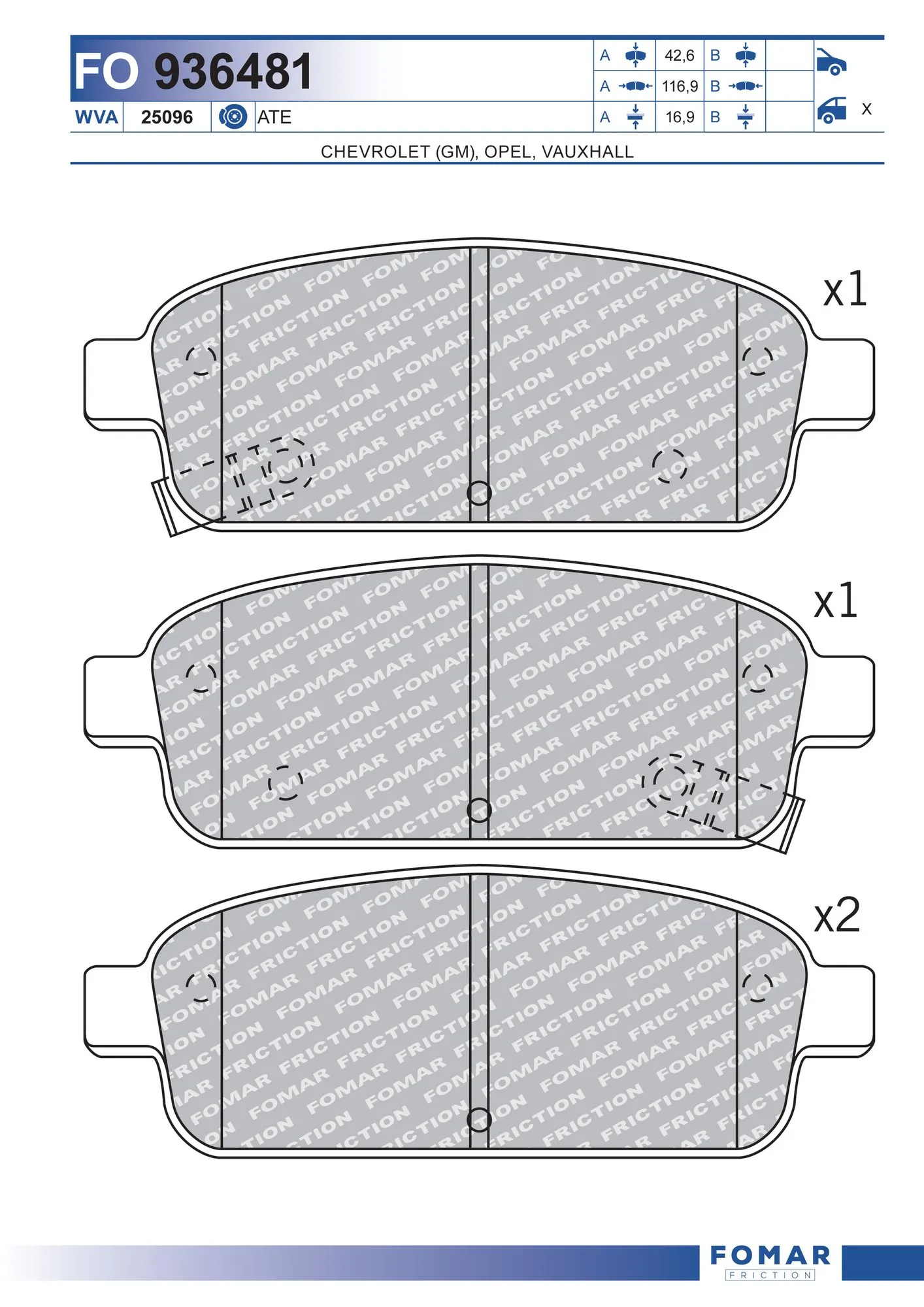 Brake Pad Set, disc brake
